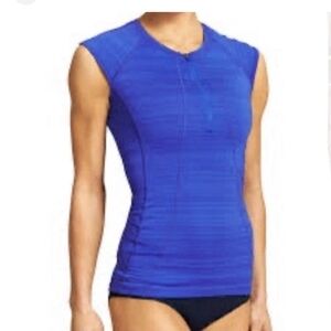 ATHLETA Pacifica IIIume UPF fitted athletic tank